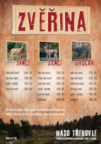 Nově v sortimentu zvěřina